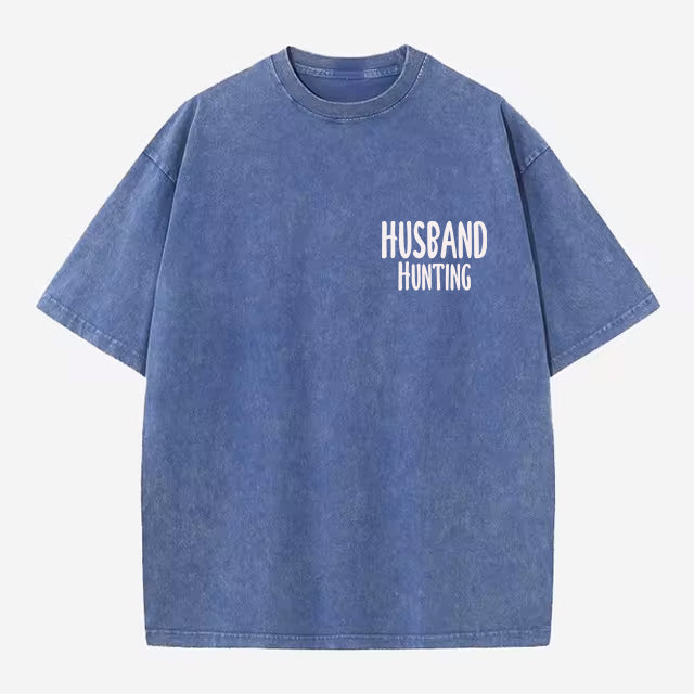 Oversized "Husband Hunting" Tee