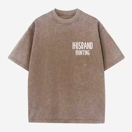 Oversized "Husband Hunting" Tee