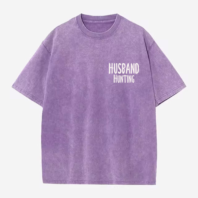 Oversized "Husband Hunting" Tee